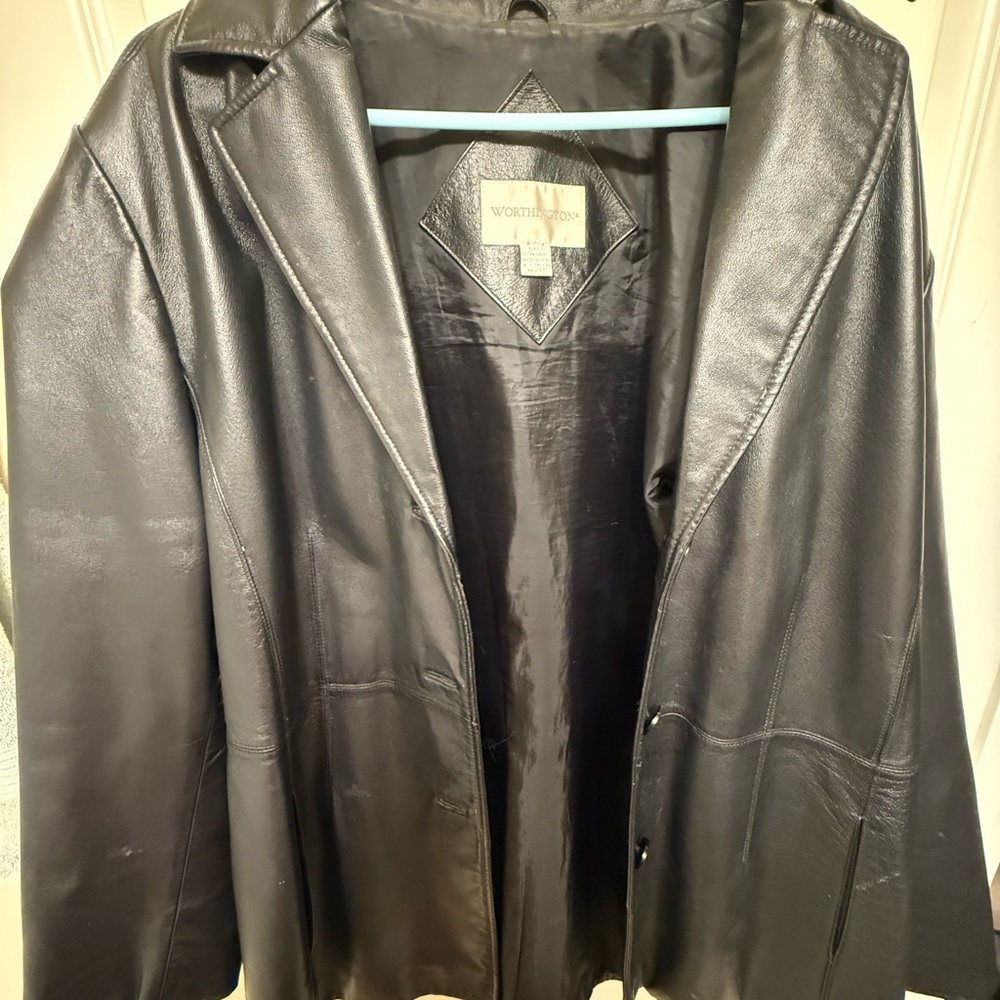 Vintage Worthington Black Leather Jacket